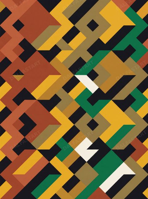Oro Tejido — printable digital art preview