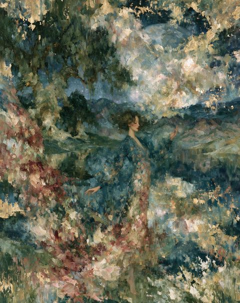 Evening Muse — printable digital art preview