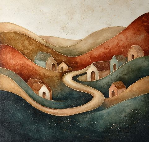 Where the Path Leads Home — printable digital art preview
