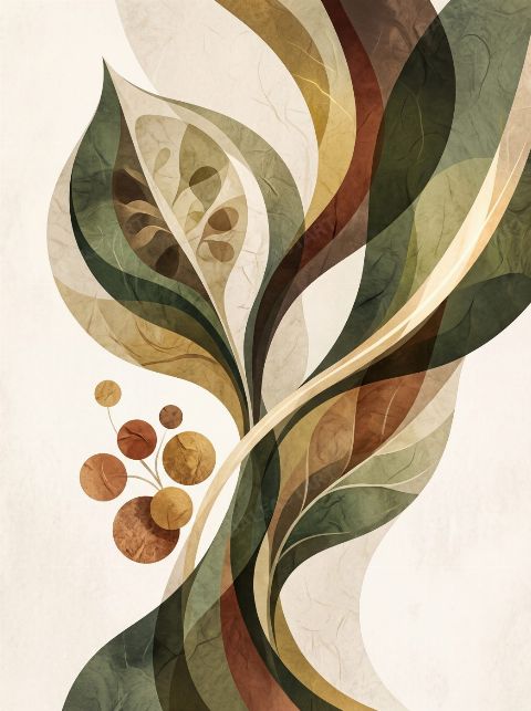 Seedpod Ascending — printable digital art preview