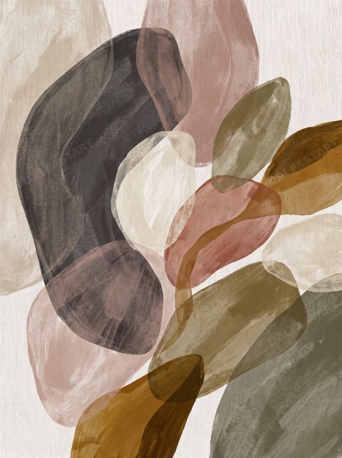 Dusty Rose Fold — printable digital art preview
