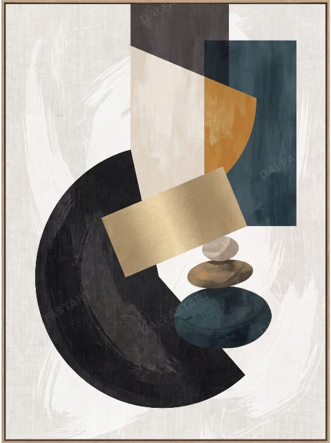 Gold Bar Cairn — printable digital art preview