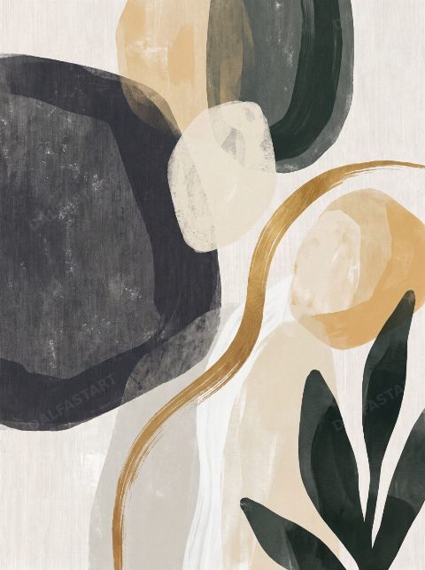 Charcoal Bloom — printable digital art preview