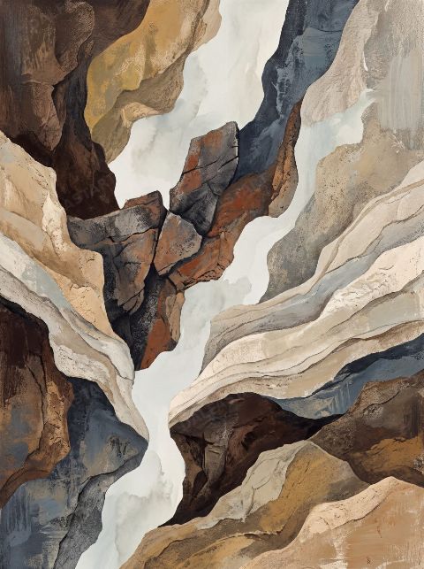 Ravine Light — printable digital art preview