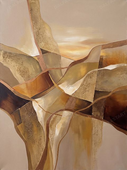 Gilded Ravine — printable digital art preview