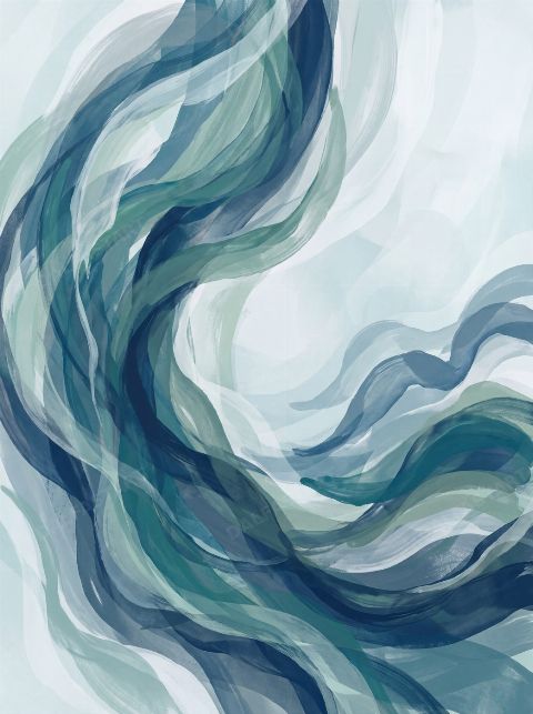 Turquoise Swell — printable digital art preview