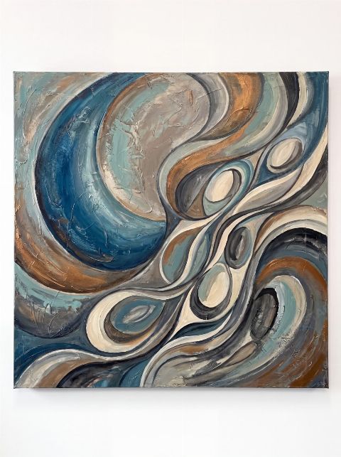 Marbled Wave — printable digital art preview