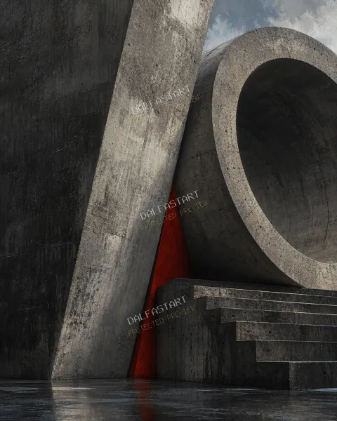 Brutalistische Formen Zinnober Gelenk — full preview