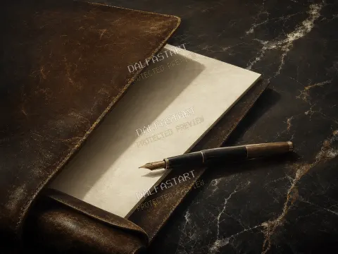 Výkonná přítomnost, prázdné rozhodnutí — printable digital art preview