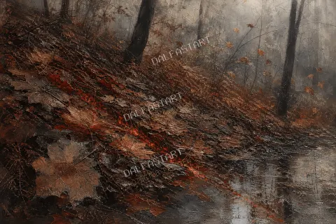 Jesenný žiar uchovávajúci teplo — printable digital art preview