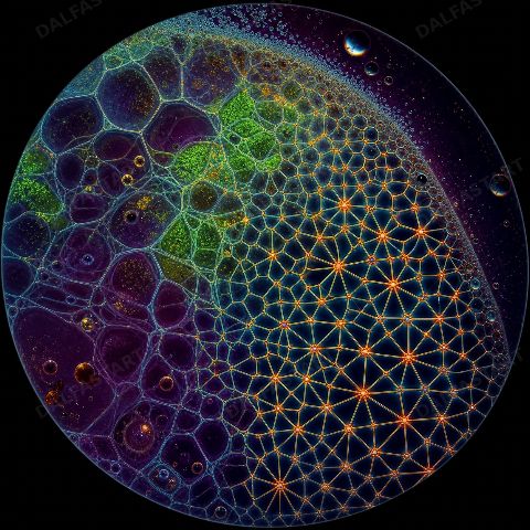 Microscope Slide Of A Forest Learning Mathematics I — printable digital art preview