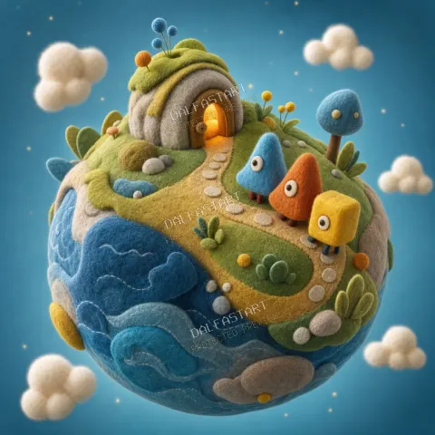 Taschenplanet Für Kleine Fragen — printable digital art preview
