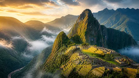 Machu Picchu — stratené mesto — printable digital art preview