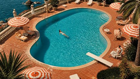Riviera Pool — printable digital art preview