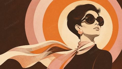 Mod Muse — printable digital art preview
