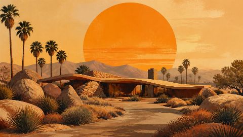 Desert Modern — printable digital art preview