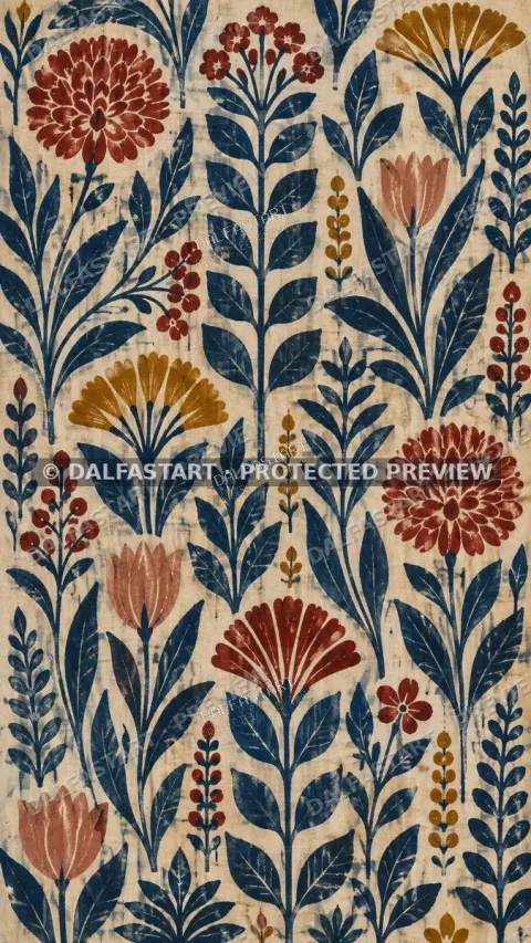 Jardin indigo au crépuscule — full preview