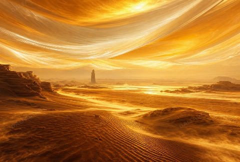 Solar Veil II — printable digital art preview