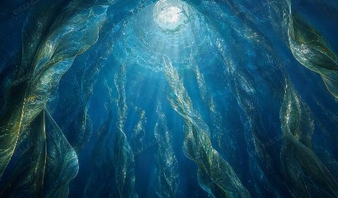 Celestial Kelp — printable digital art preview