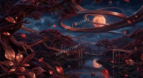 Órbita de Palisandro — printable digital art preview