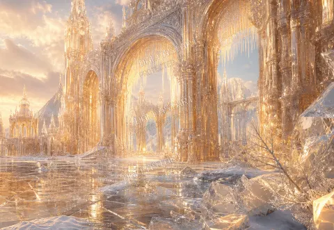 Palacio de Hielo de Champagne — printable digital art preview