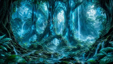Catedral de Selva Cian — printable digital art preview