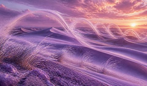 Lavender Dune Choir — printable digital art preview
