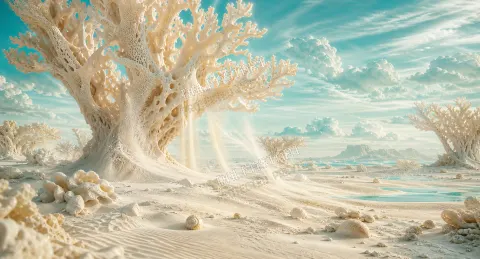 Desierto de Coral de Marfil — printable digital art preview