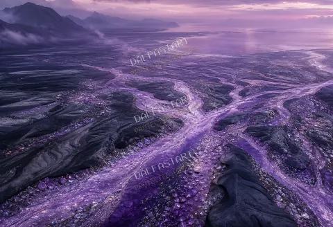 Delta de Amatista — printable digital art preview