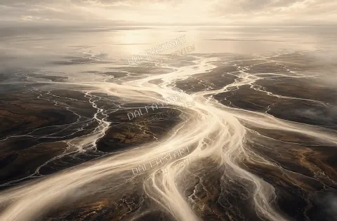 Delta de Marfil — printable digital art preview