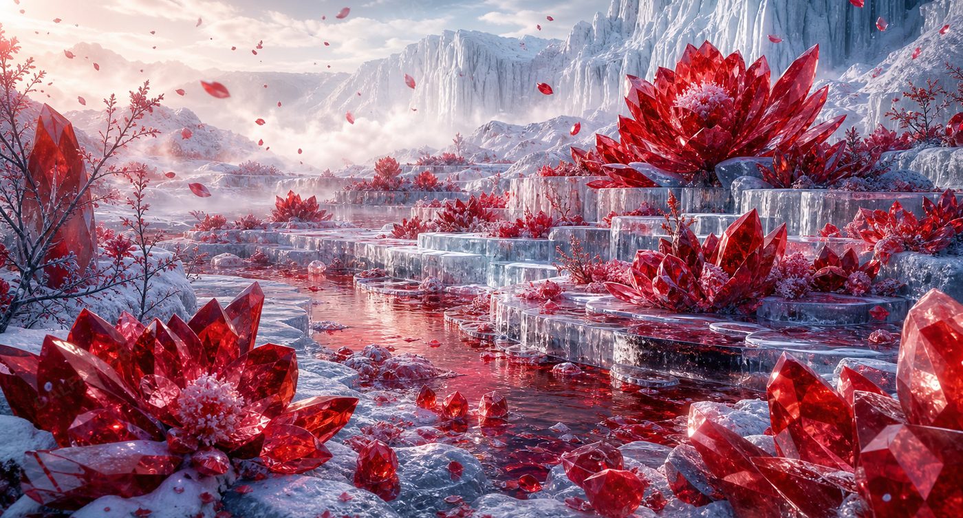 Ruby Ice Garden — full preview