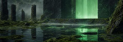 Verdant Signal — printable digital art preview
