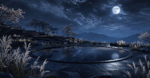 Nocturne Garden — printable digital art preview