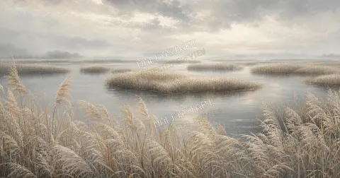 Ľanový močiar — printable digital art preview