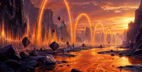 Écho Mandarine — printable digital art preview