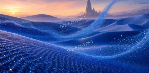 Dunas Zafiro — printable digital art preview