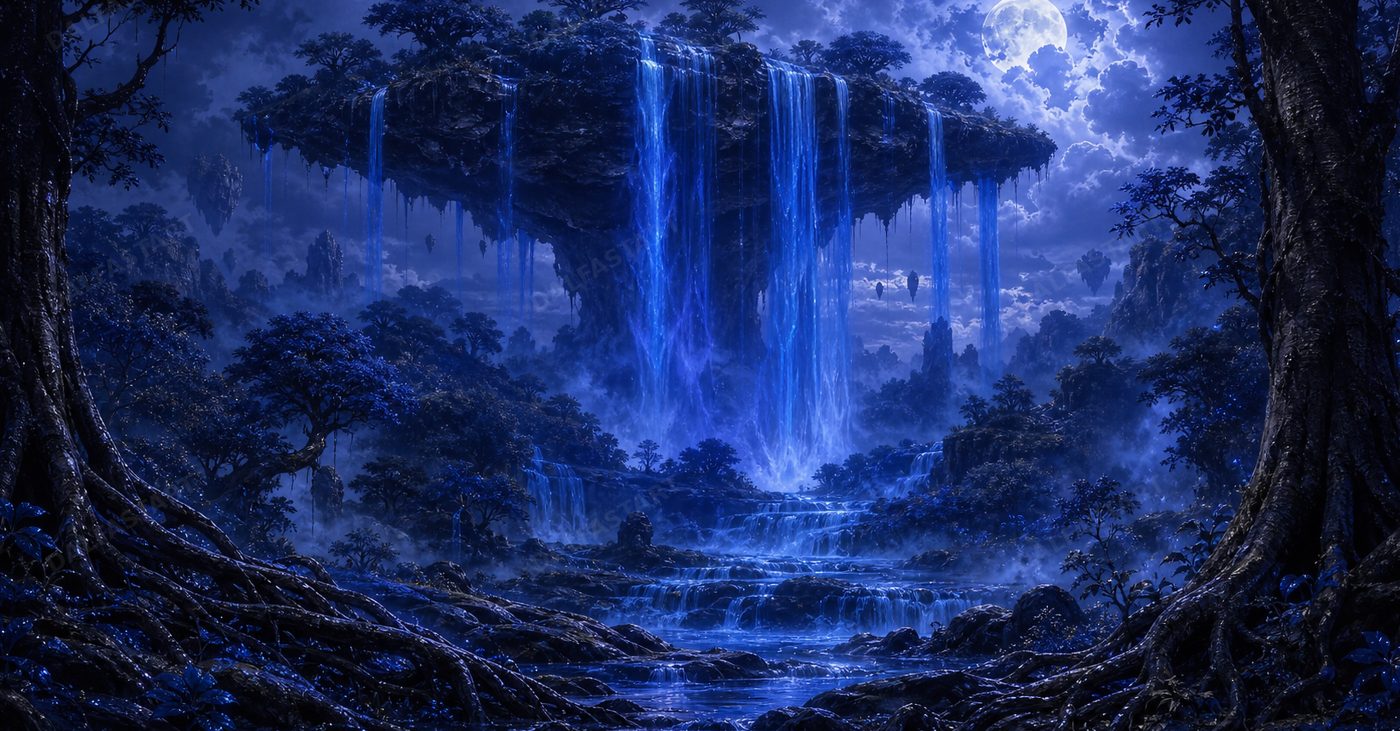 Indigo Cascade — full preview