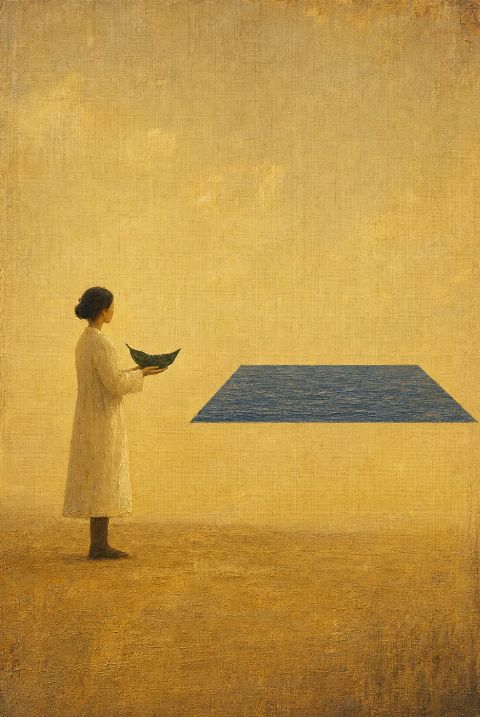 Boat for an Empty Shore — printable digital art preview