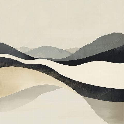 Dune Line — printable digital art preview