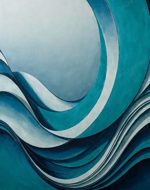 Fluid Current — printable digital art preview