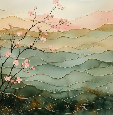 Blossom's Return — printable digital art preview