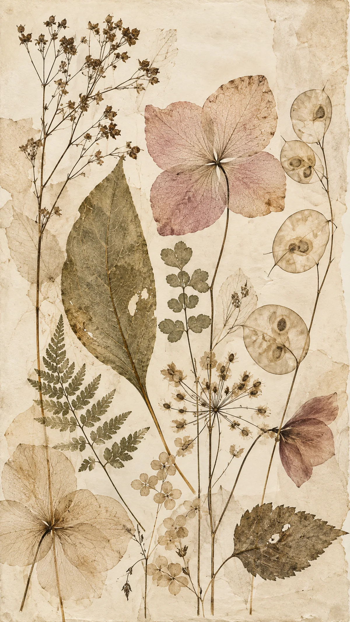Archive of Tender Leaves — printable digital art preview